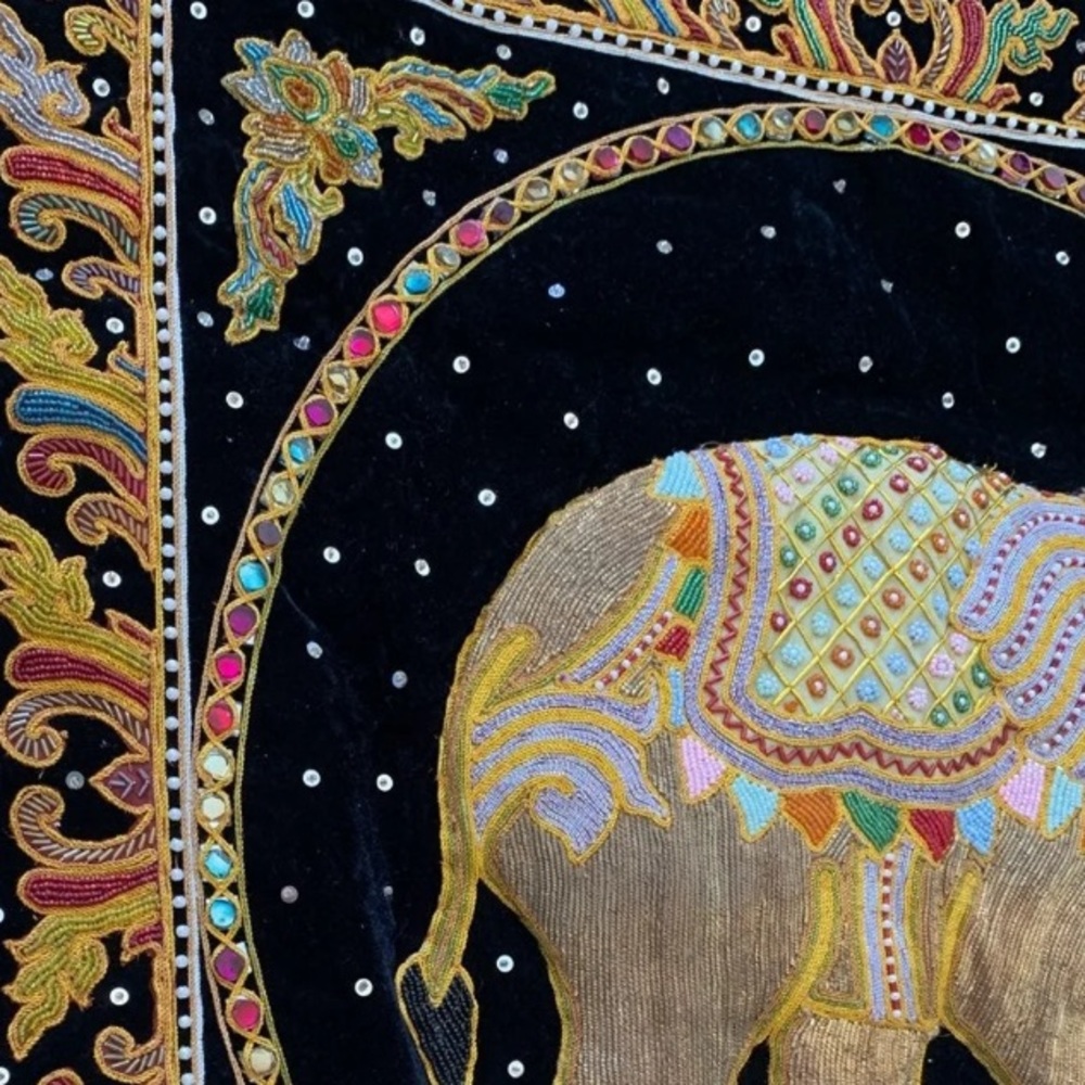 Wall Hanging Elephant Handmade Kalaga - Picture 6 of 12